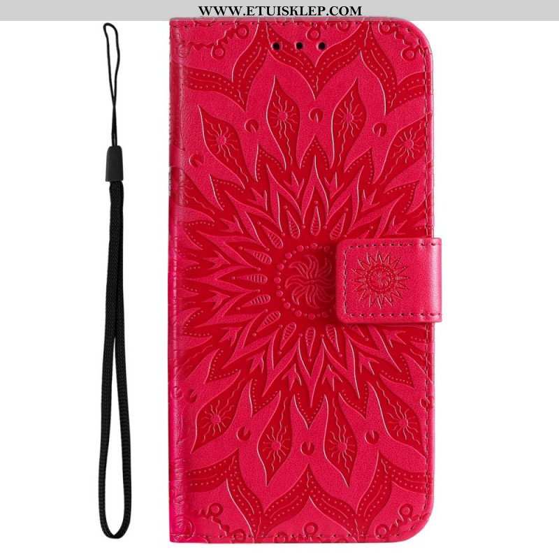 Etui Folio do Vivo V23 5G Mandala Sun Ze Smyczą